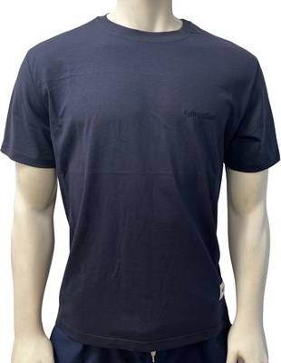 Maglietta con Ricamo Basic - Bleu