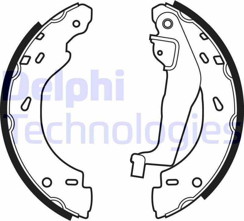 Delphi Brake Shoe Kit LS1910