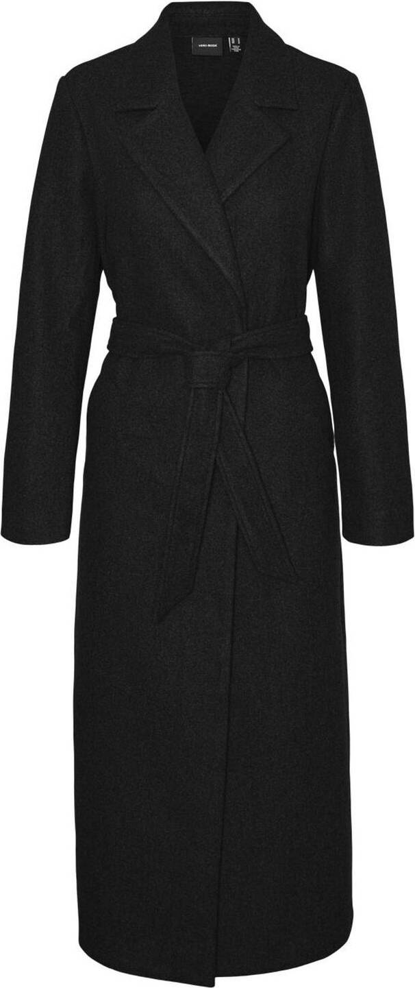 Vero Moda Fortune Long Overcoat - Sort