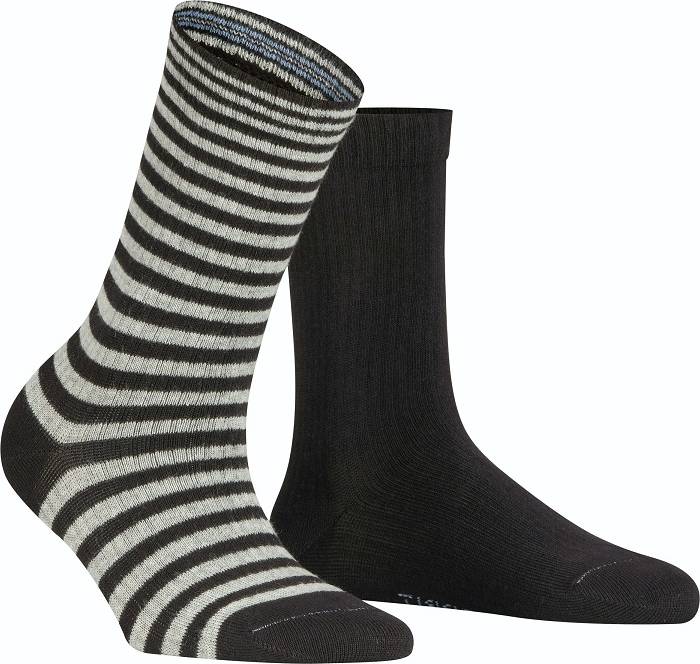 Esprit Ribbstripe Dam - 2-Pack