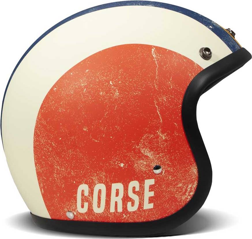 Casque Jet Retro Rouge