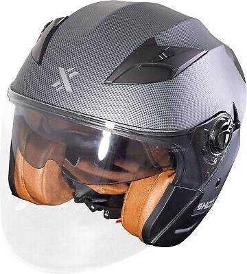 Defender Carbon ECE R22.06 Open Face Motorcycle Helmet