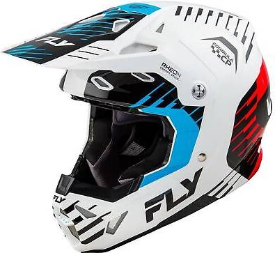 Fly Racing Formula CP Slice Crosshjälm Vit