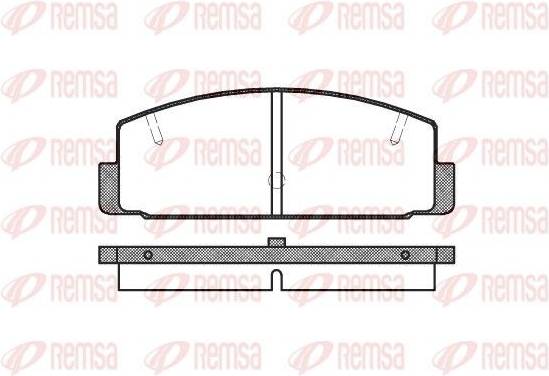 Remsa Brake Pad Set Rear Axle With Spring
