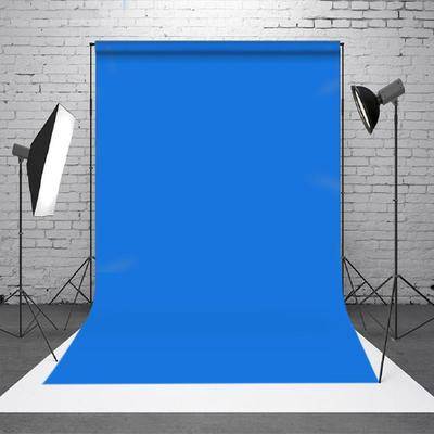 Photo booth backdrop Professional Solid Blue Portrait Photo Booth Backdrop Aperturee
