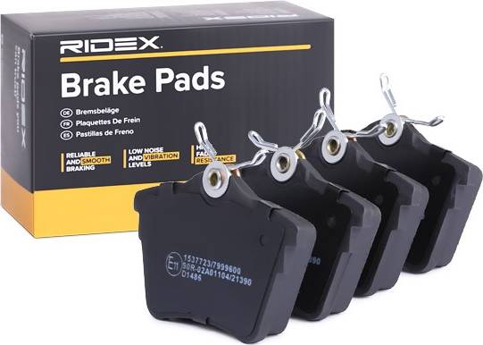 Ridex Brake Pad Set Rear Axle