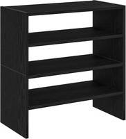vidaXL Racks 2 Pcs Stackable Brown Oak 60 x 30 x 30.5 cm Shoe Rack