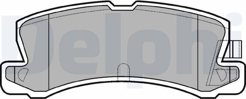 Delphi Brake Pad Set Toyota Lexus LP611