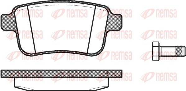 1352.00 Brake Pad Set Rear Axle