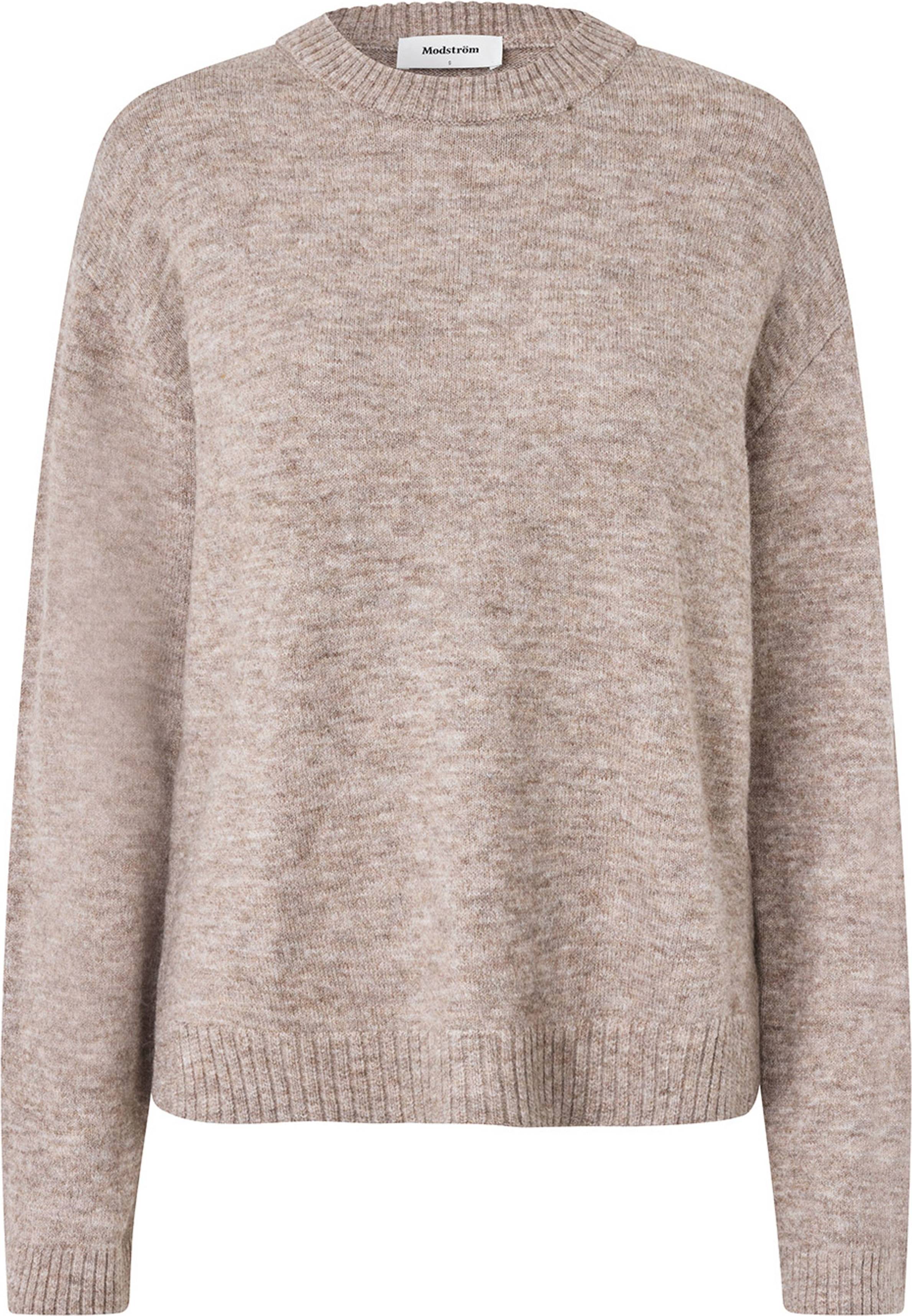Modström Tree O Neck - Beige Melange