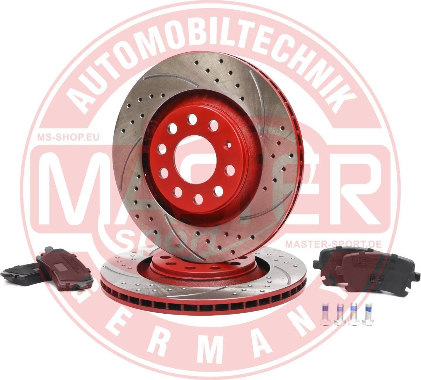 Master-Sport Brake Disc And Pads Set Rear Axle
