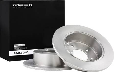 Ridex 82B0502 Brake Disc Rear Axle Uncoated