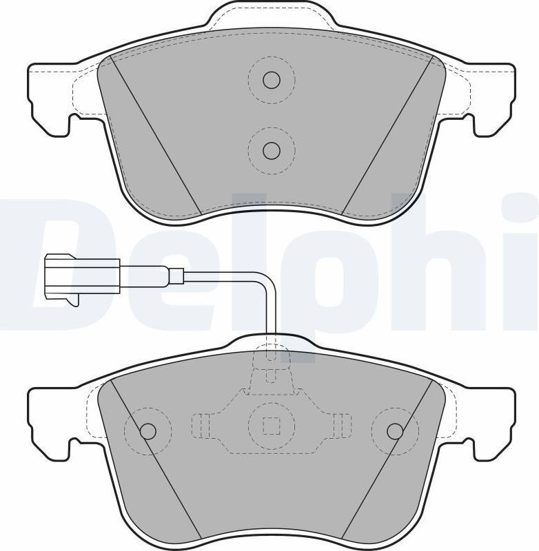 Delphi Brake Pad Set Alfa Romeo LP1959