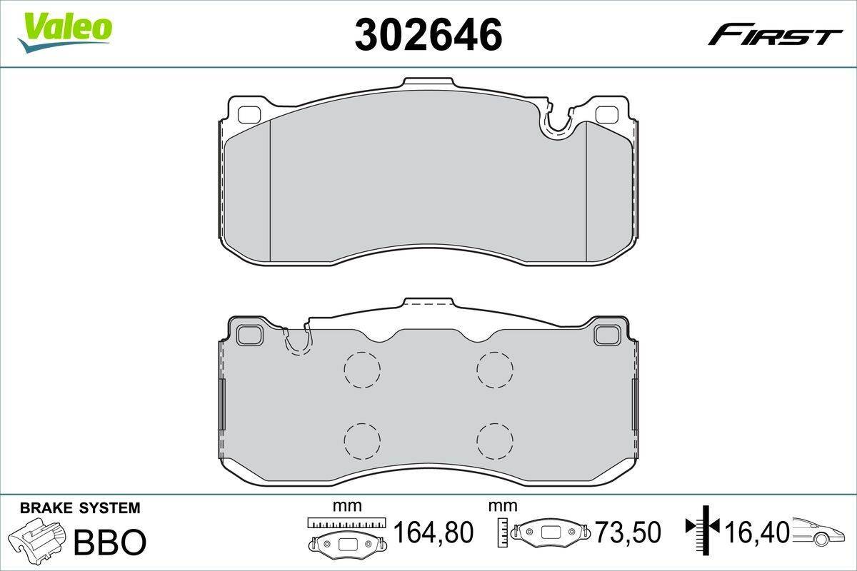 Valeo Essential Front Axle Brake Pad Set