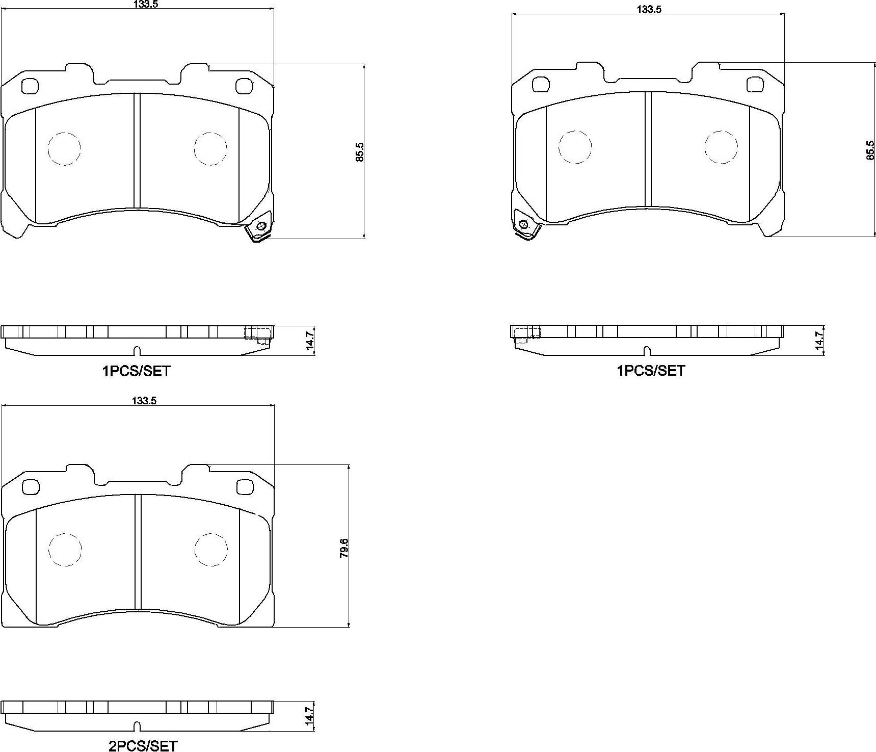 Brembo Brake Pad Set Disc Brake P 83 184
