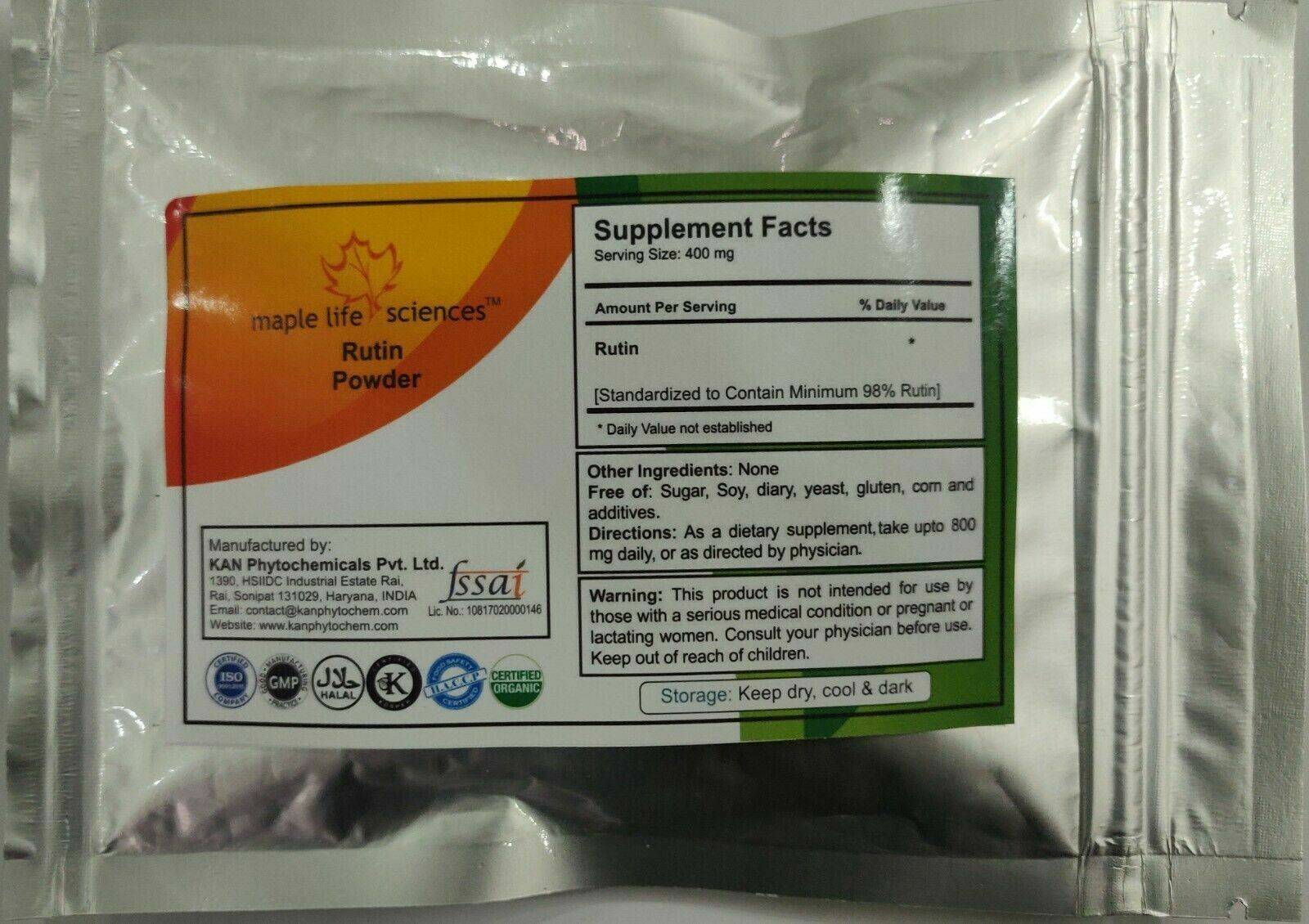 Maple Lifesciences Rutin 98% Extract Powder