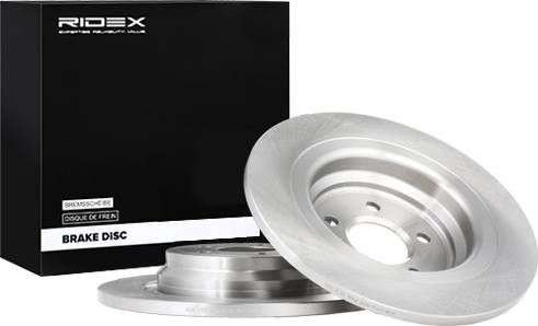 Ridex 82B1252 Brake Disc Rear Axle Uncoated