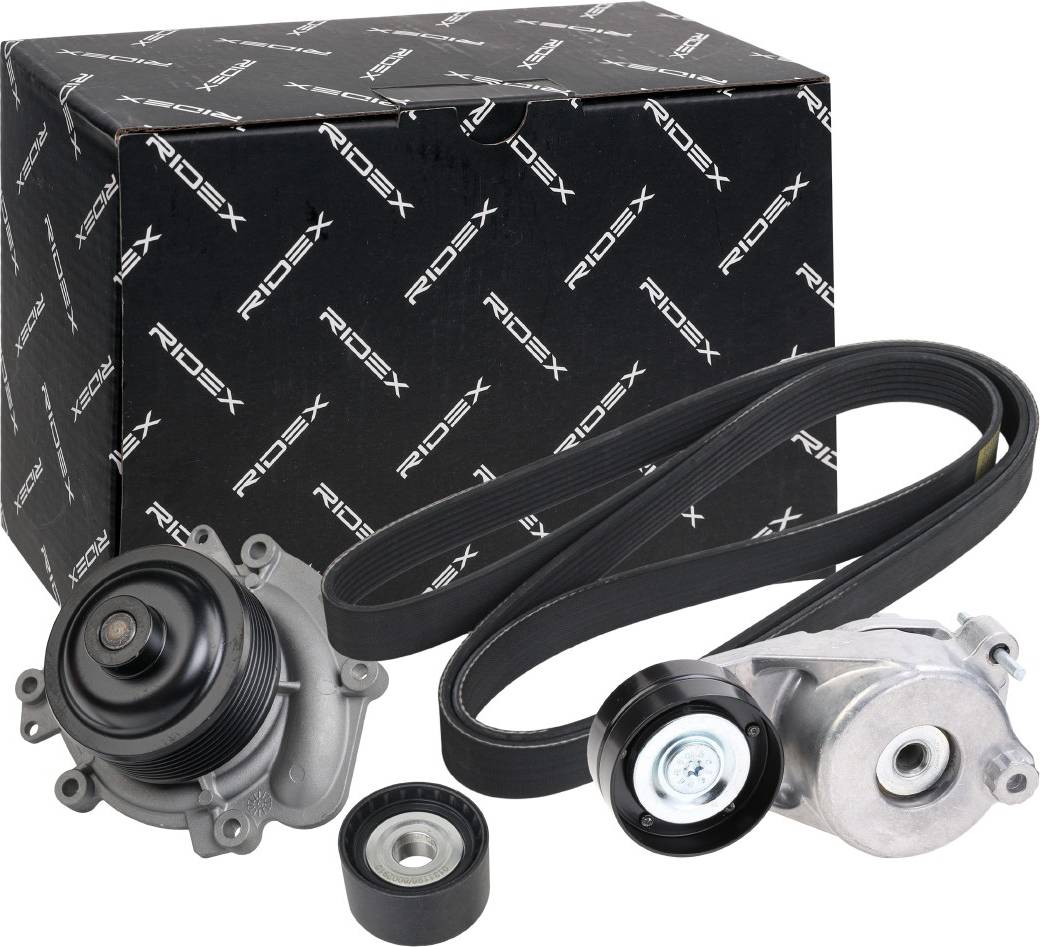 Ridex Water Pump V-Ribbed Belt Kit