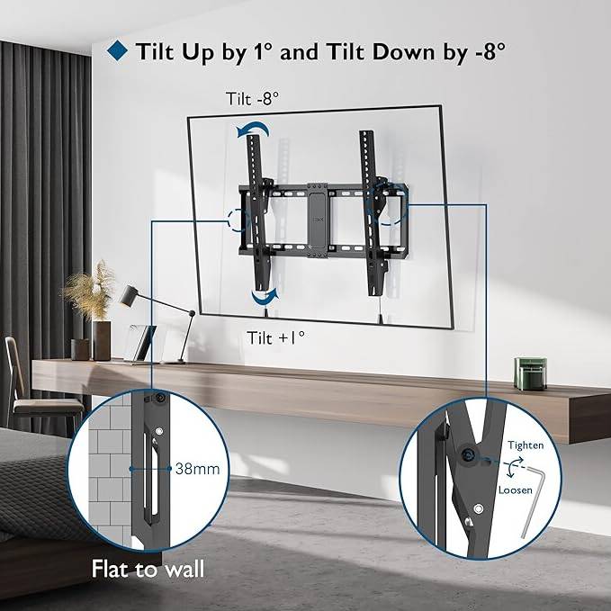 82 inch tv BONTEC TV Wall Bracket 37-82 Inch LED LCD