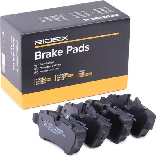 Ridex Brake Pad Set Rear Axle