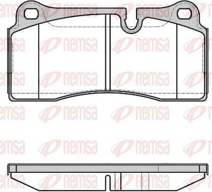 Remsa Brake Pad Set Rear Axle