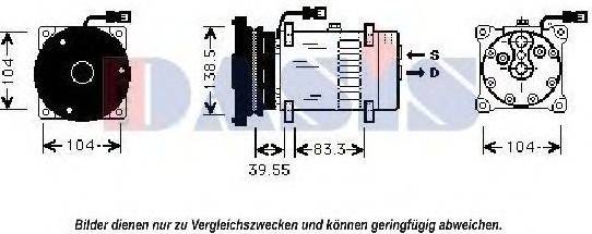 R134a AKS Dasis AC Compressor Refrigerant R134a