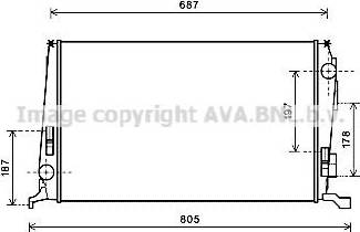 Prasco Radiator Engine Cooling DAA2005