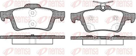 0842.70 Brake Pad Set Rear Axle