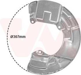 Van Wezel Splash Panel Brake Disc