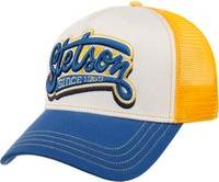 Stetson Lettering Trucker Cap - Blue/Yellow