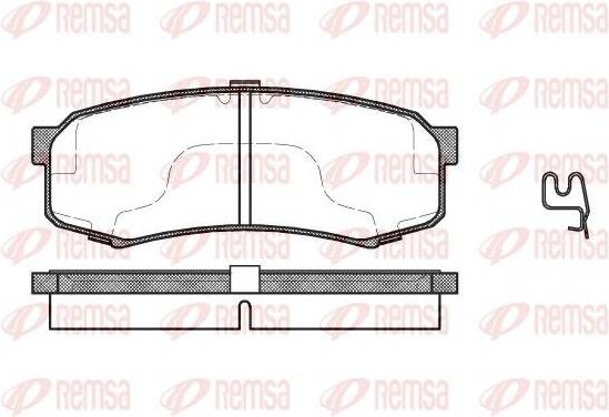 Remsa 0413.04 Brake Pad Set Rear Axle