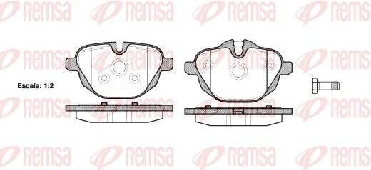 Remsa 1421.00 Brake Pad Set Rear Axle