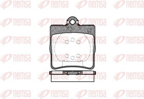 Remsa 0678.00 Brake Pad Set Rear Axle