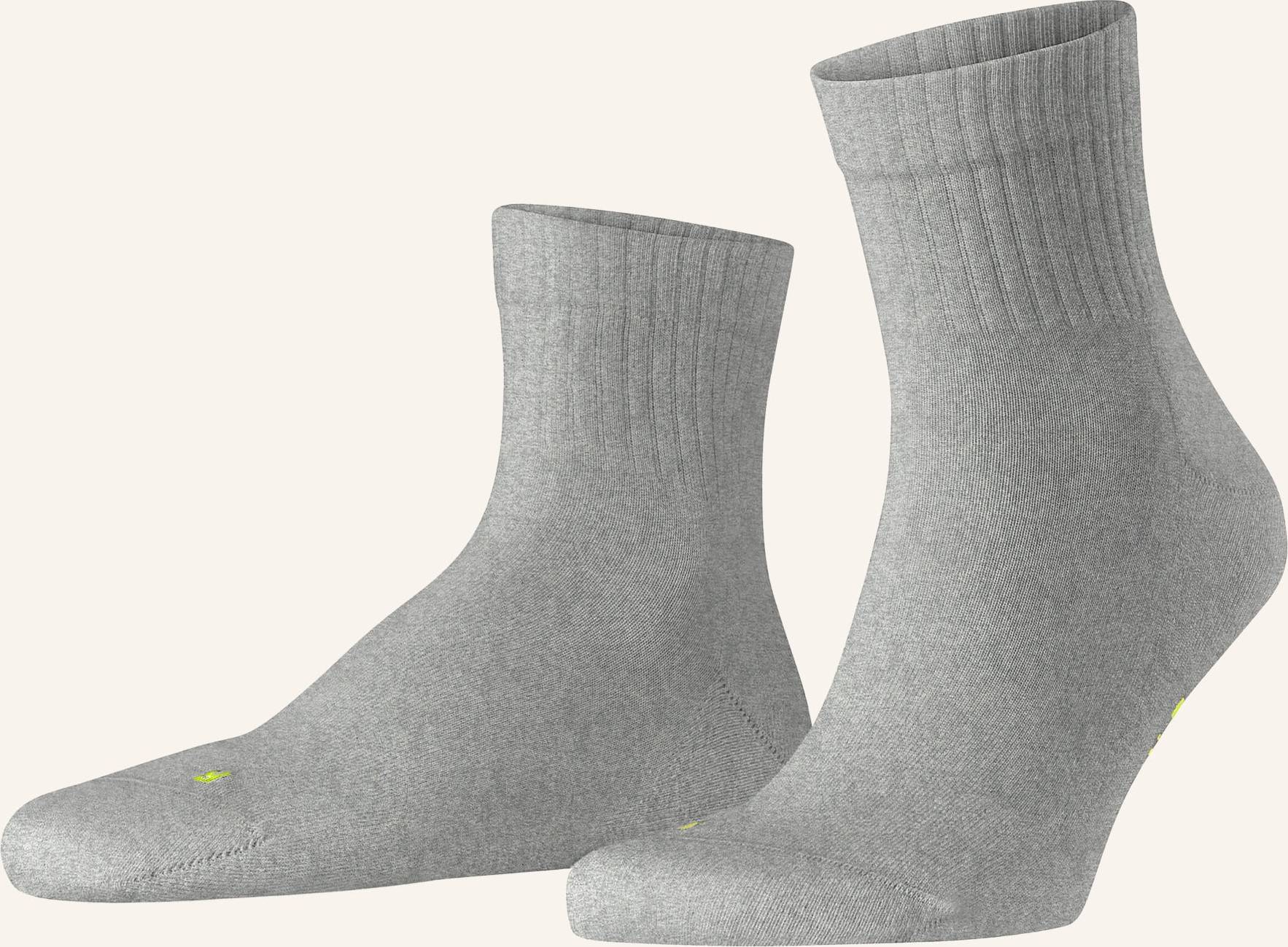 Run Rib Unisex Short Socks - Grey