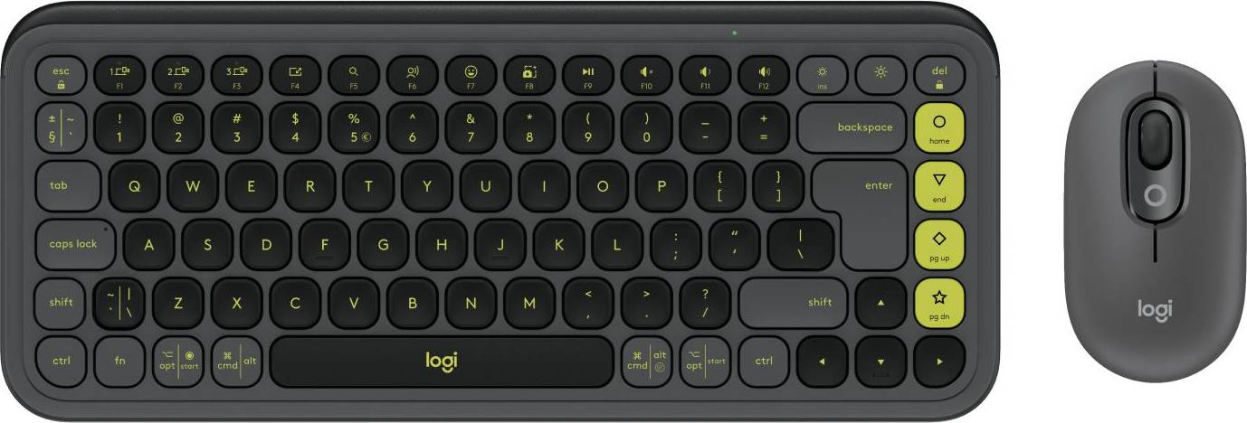 Logitech POP Icon Keyboard and Mouse Combo - Graphite
