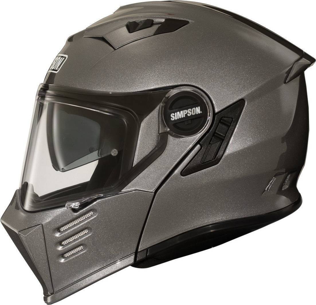 Simpson helmet Simpson Modular Motorcycle Helmet - Darksome