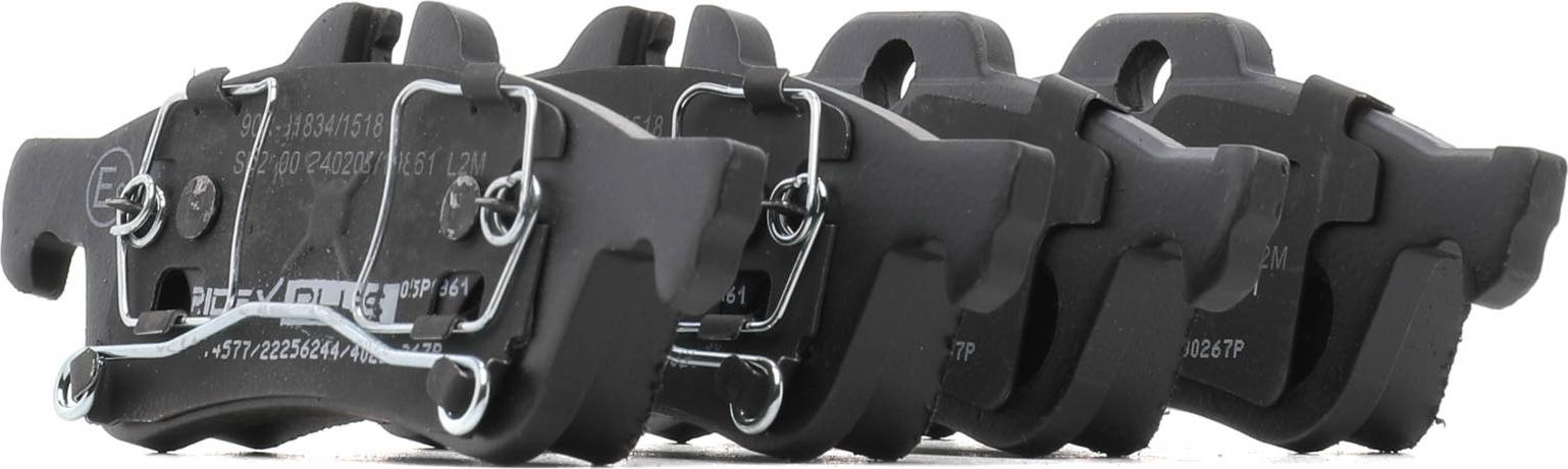 Ridex Plus Brake Pad Set Rear Axle