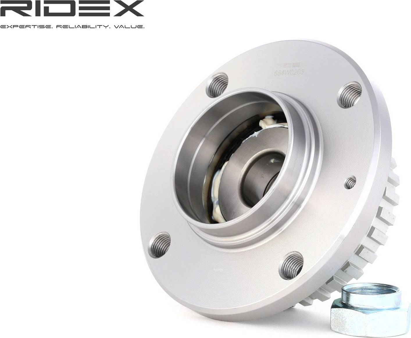 Ridex Wheel Bearing Kit Rear Axle Both Sides