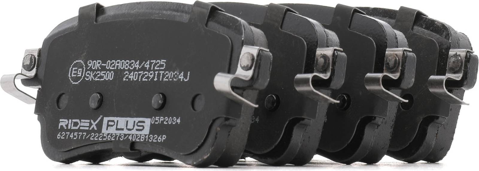Ridex Plus Brake Pad Set Rear Axle