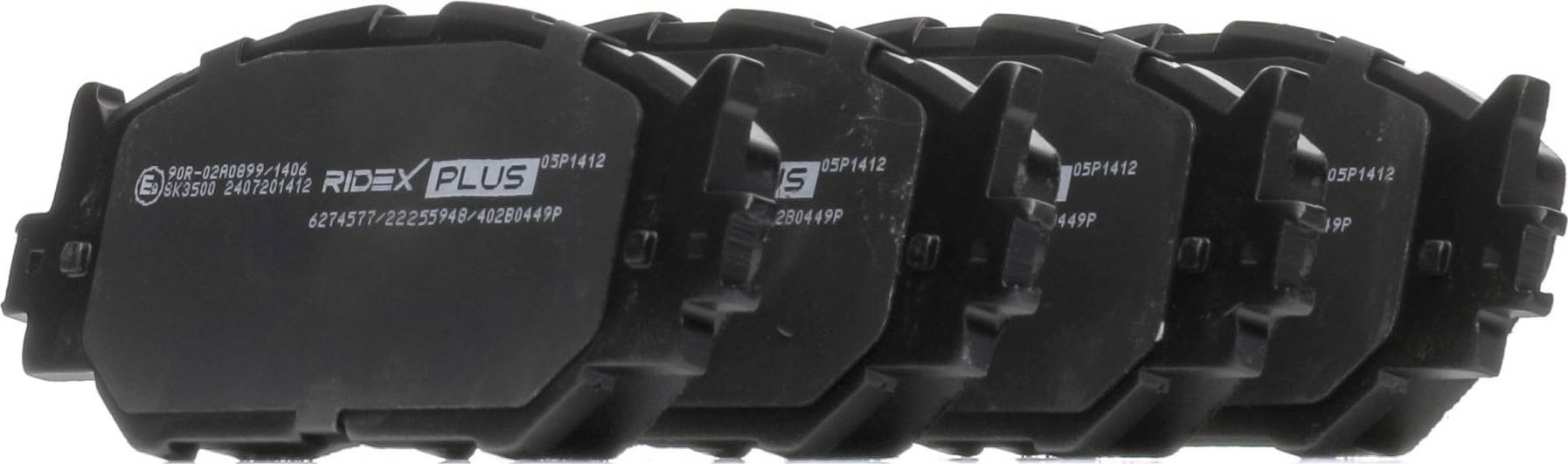 Ridex Plus Brake Pad Set Front Axle