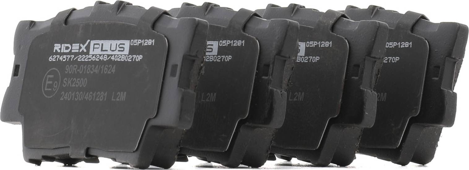 Ridex Plus Brake Pad Set Rear Axle