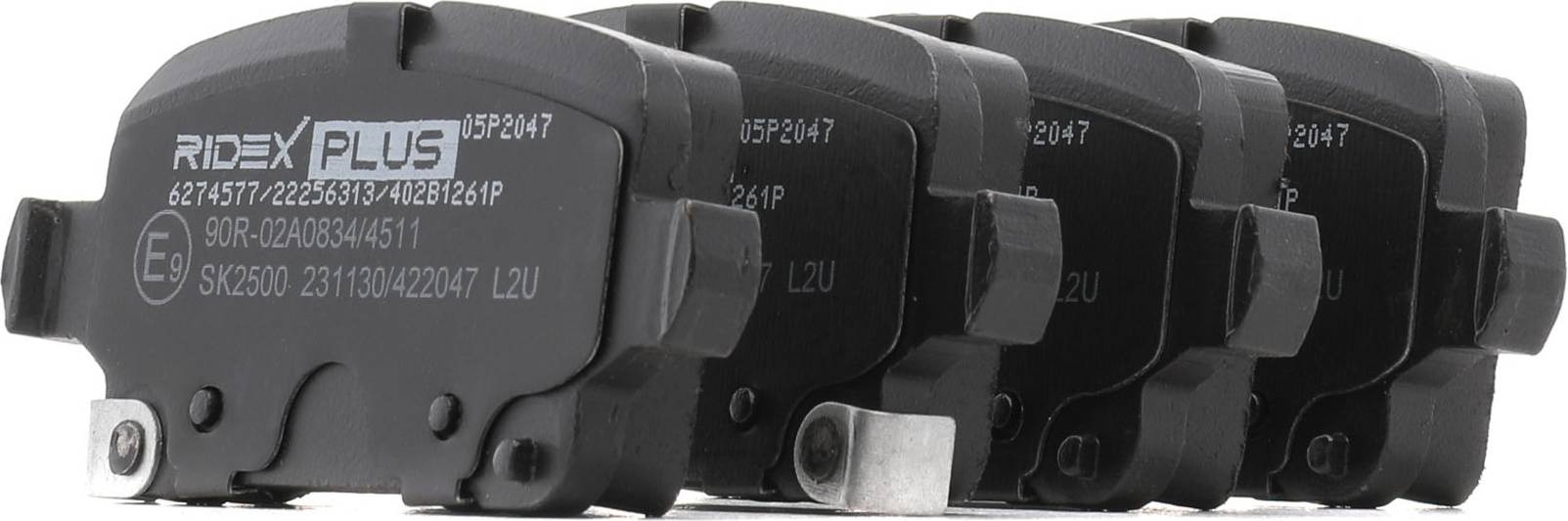 Ridex Plus Brake Pad Set Rear Axle