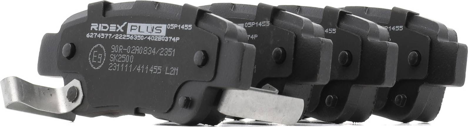 Ridex Brake Pad Set Rear Axle 402B0374P