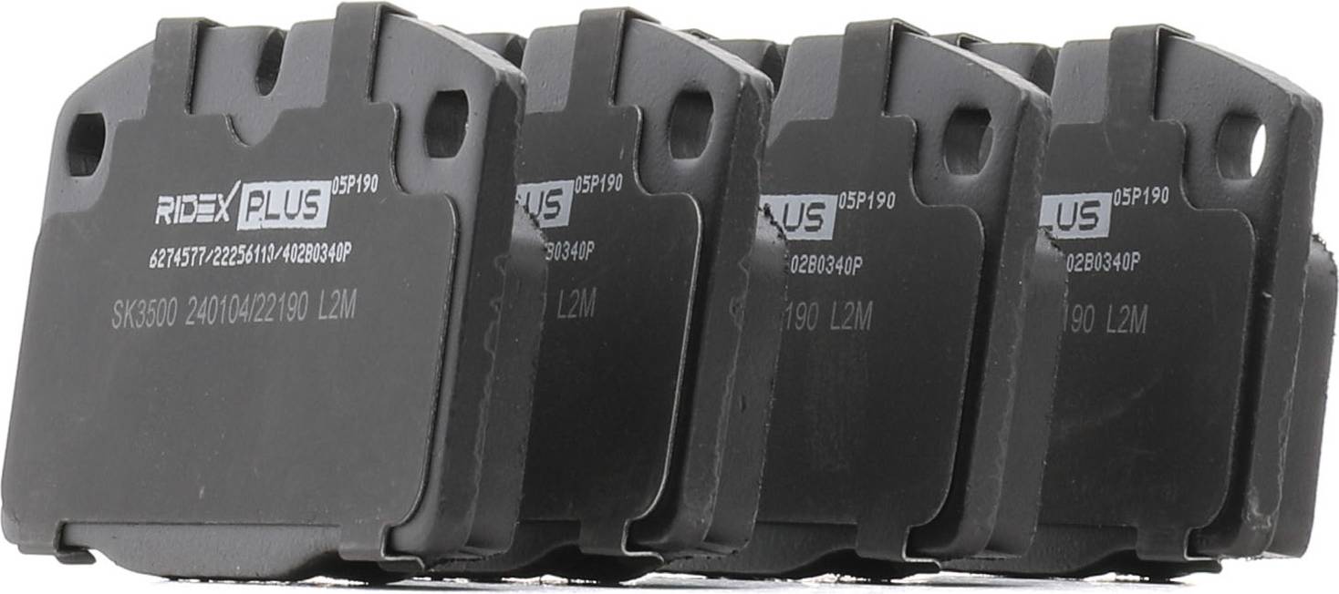 Ridex Plus Brake Pad Set Front Axle