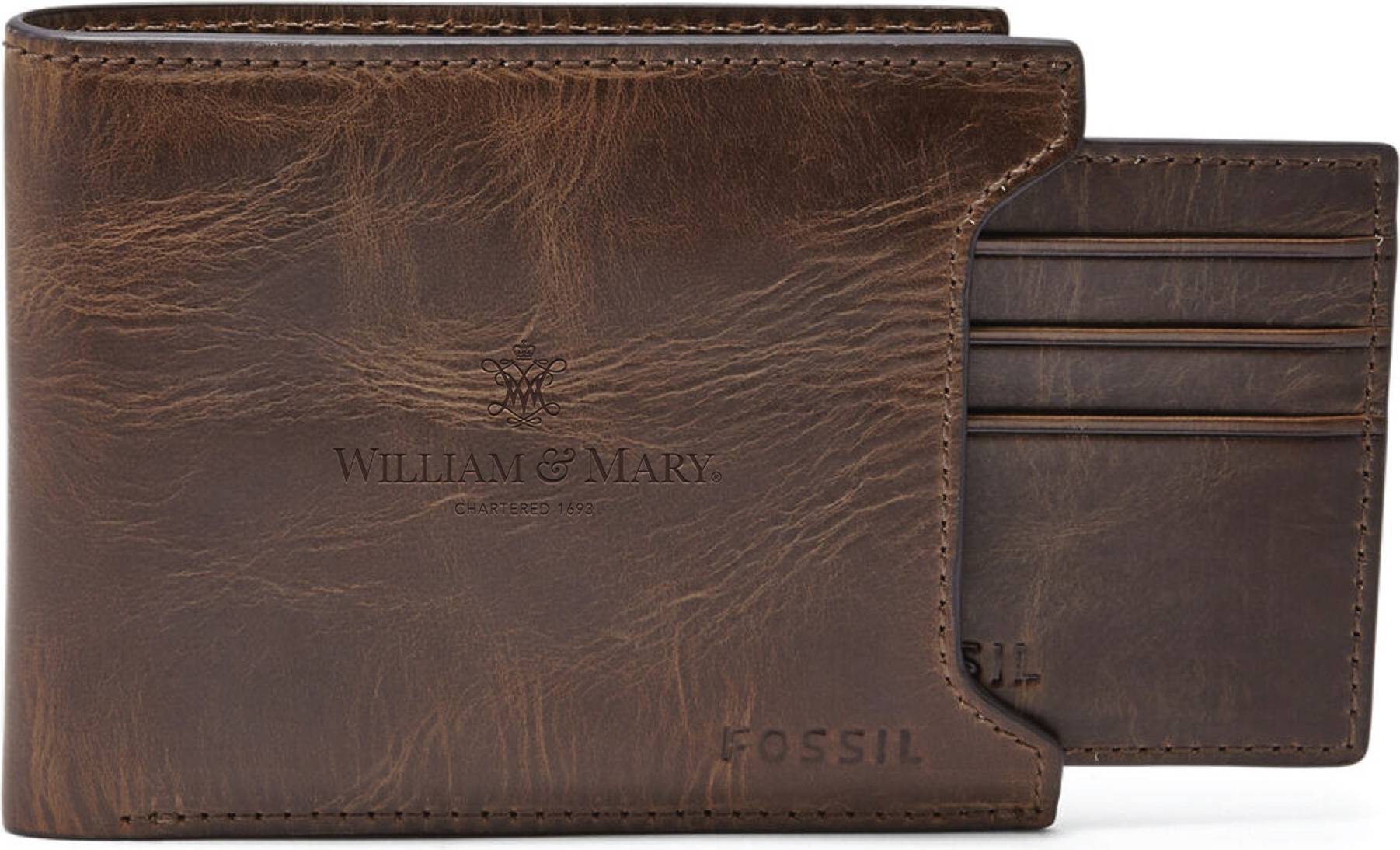Fossil Derrick Sliding Two-In-One Wallet - Brown