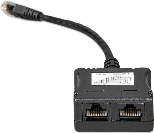 Cat5e T 100Base-T RJ45 - 2xRJ45 Splitter Adapter M-F