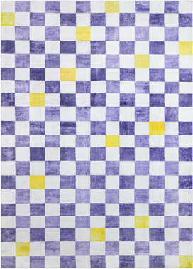 Multi Rectangle Area Rug 6'6" x 9'2"