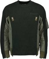 Bi-Material Sweater