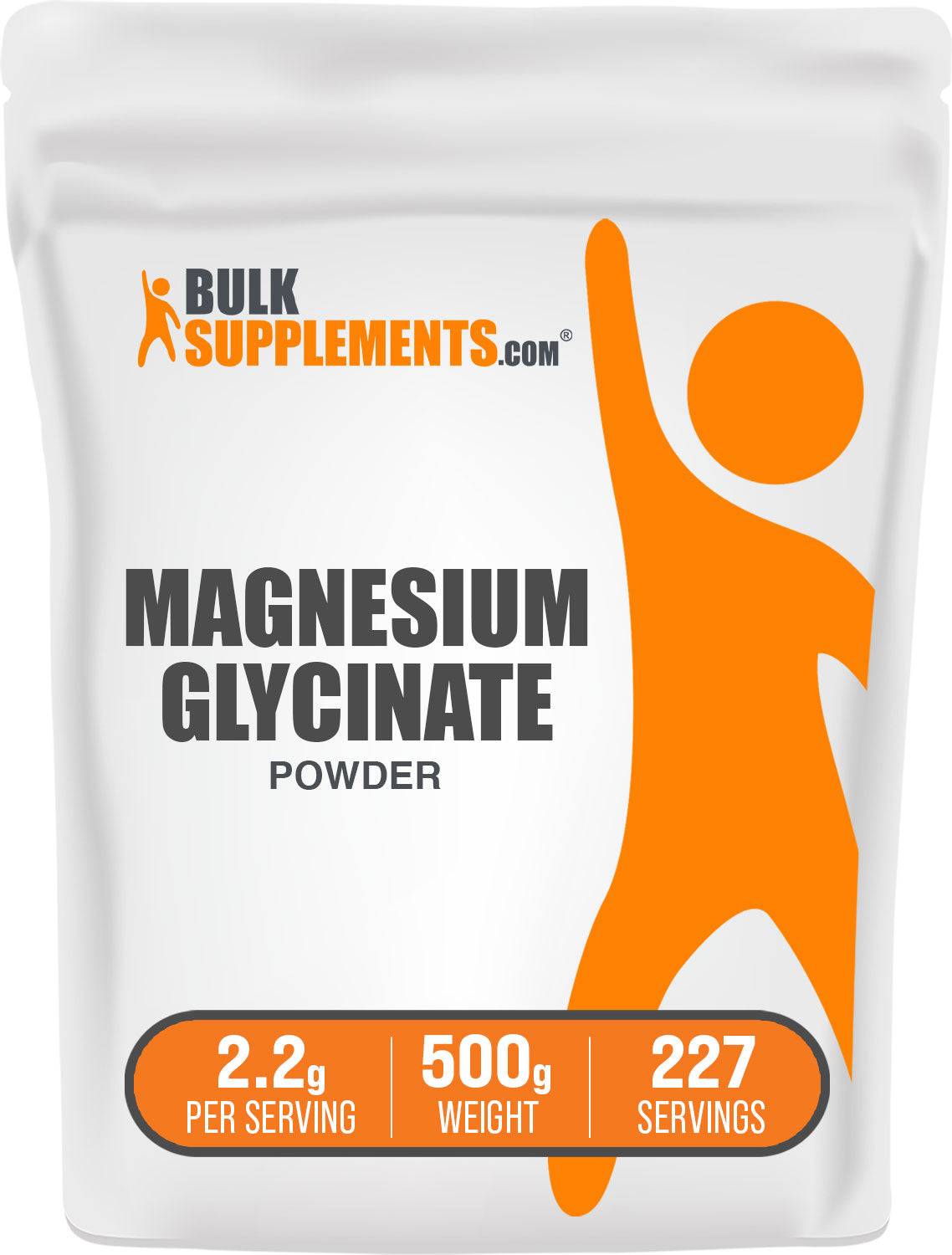 Magnesium powder BulkSupplements.com Magnesium Glycinate Powder