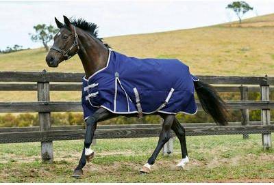 Weatherbeeta ComFiTec Essential Turnout Rug - Navy/Silver